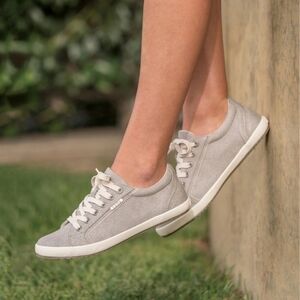Taos Womens Star Canvas Grey washed Sneakers shoes sz 9